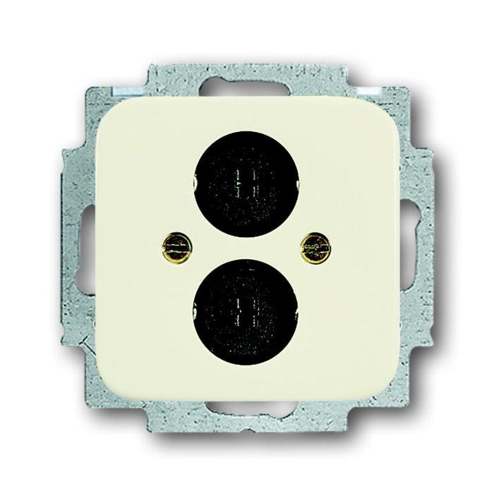 Busch Jaeger Lautsprecher Steckverb. 2147 U-212 weiss Busch Duro 2000 SI Zentralscheibe