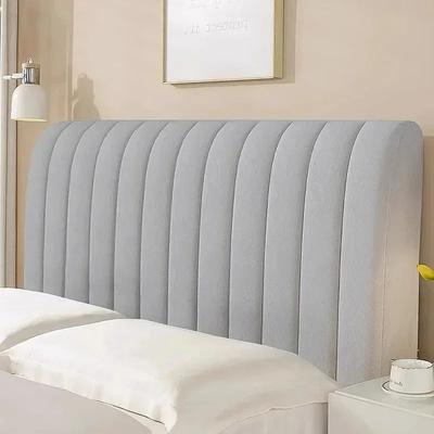 Uplift Treasures Luxury Velvet All Inclusive Headboard Cover light Grey 70.87 27.56 9.84 In