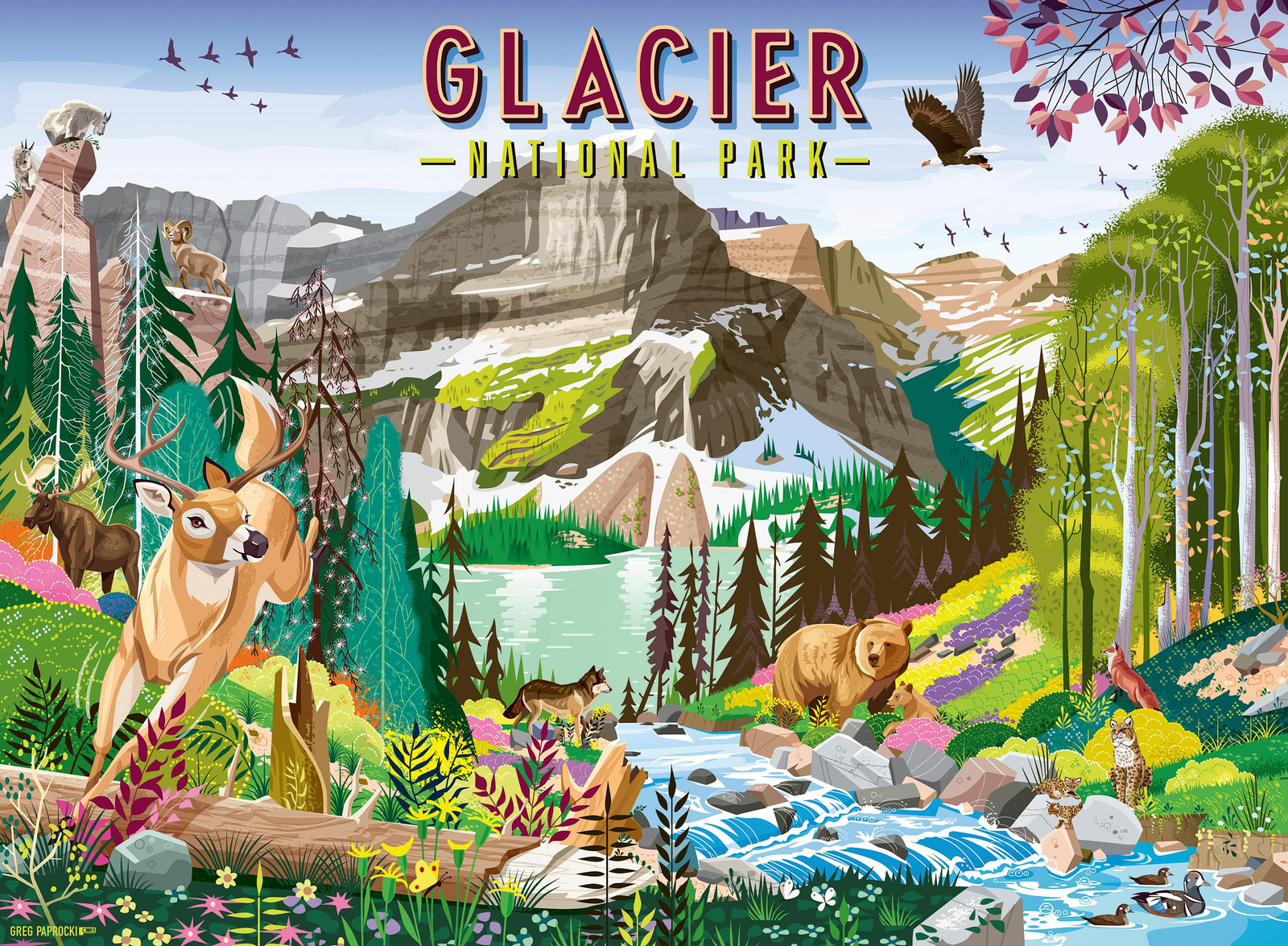 Sonstige Verlage Glacier National Park 500-delige puzzel