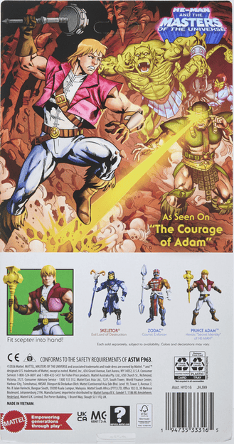 Mattel Masters Of The Universe Origins Prince Adam Action Figure Premium Collectible