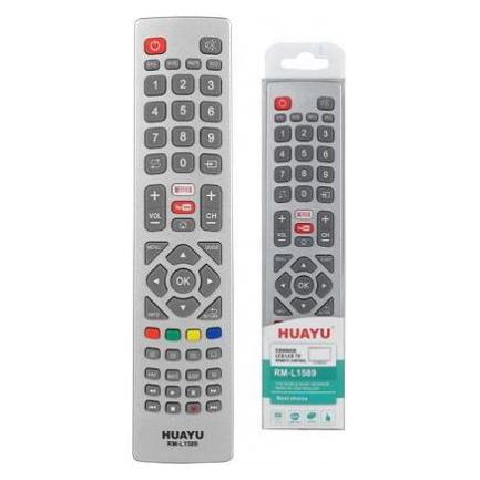 Lasmex LXP1589 Sharp RM-L1589, Netflix, Youtube. (Gerätespezifische Fernbedienung, Infrarot) (LXP1589)