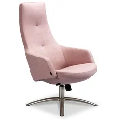 Conform Sessel Joy matt verzinkt Stoff Soft Pink