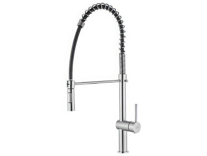 KOLMAN Küchenarmatur RHEA Wasserhahn Mischbatterie für Küche in Silber