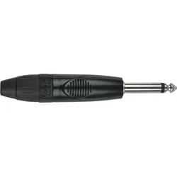 DAP 6.3 mm Jack X-type Mono Schwarzes Gehäuse