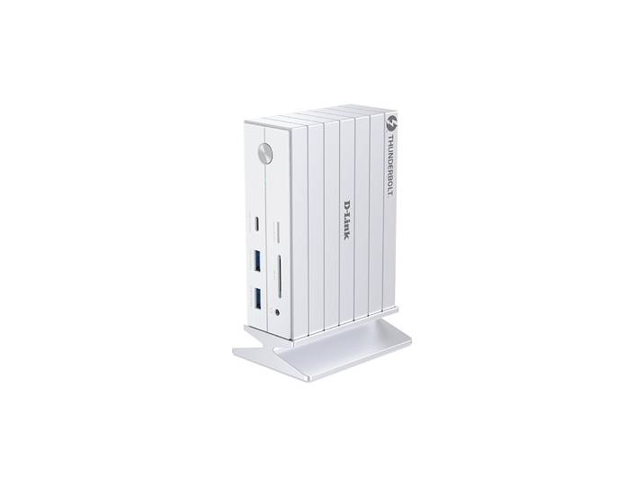 D-Link DUF-E01/E, Avec fil, Thunderbolt 4, 3,5 mm, 10,100,1000 Mbit/s, Blanc, MicroSD (TransFlash), SD