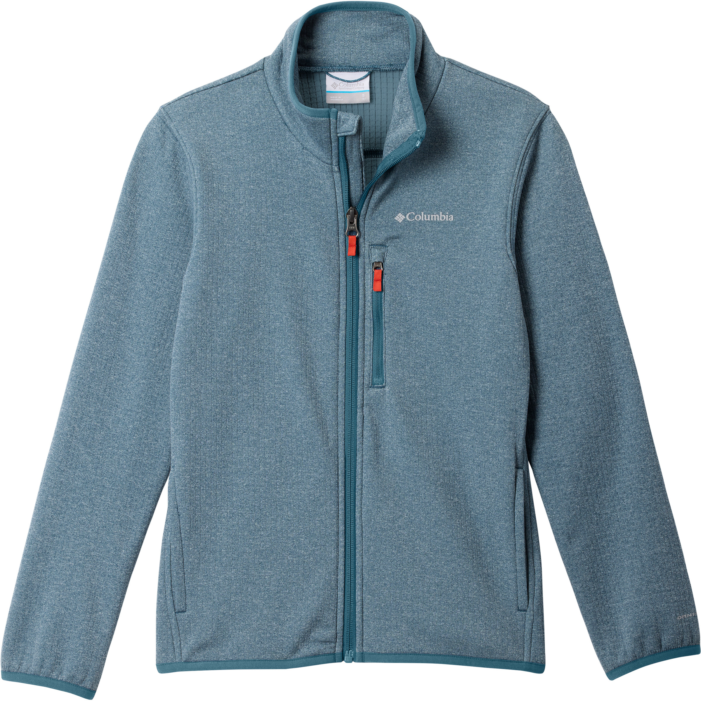 Columbia Essential Hike Grid Kinder Fleecejacke blau Größe 140 Camping Widerstandsfähig
