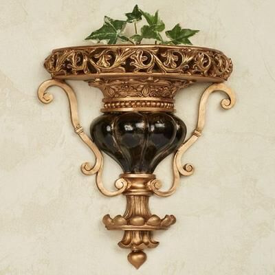 Touch of Class Chalmette Decorative Wall Shelf Black , Black