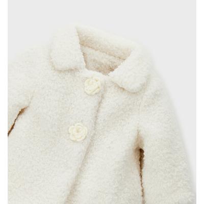 Trenchcoat IDO "BABY GIRL JACKET", Mädchen, Gr. 92, sanftes weiß, 100% Polyester, Mäntel