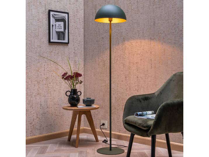 Lucide Stehlampe Siemon, grün, für Wohn- / Esszimmer, Metall, Modern, Stehlampe