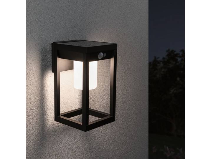 Marisol Solarzelle Leuchte m/Sensor Schwarz - Paulmann - Kunststoff - Eckig
