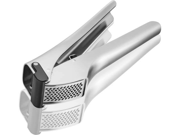 Knoblauchpresse GEFU Garlico , silber (silberfarben), B:3,7cm L:20,6cm T:6,2cm, Edelstahl, Küchenpressen, Knoblauchpresse