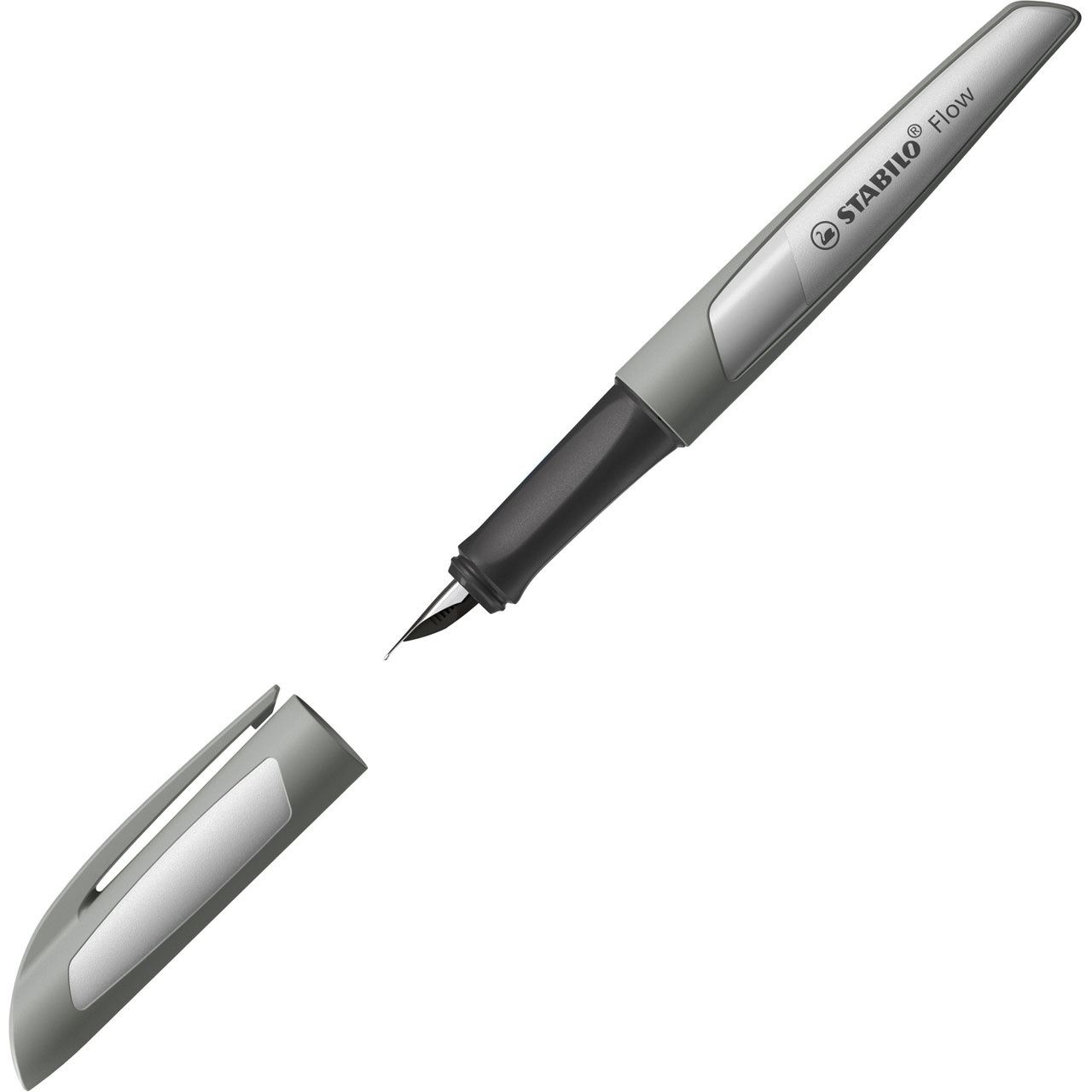 STABILO Flow MONOCHROME Patronenfüller pastellgrau M (mittel)
