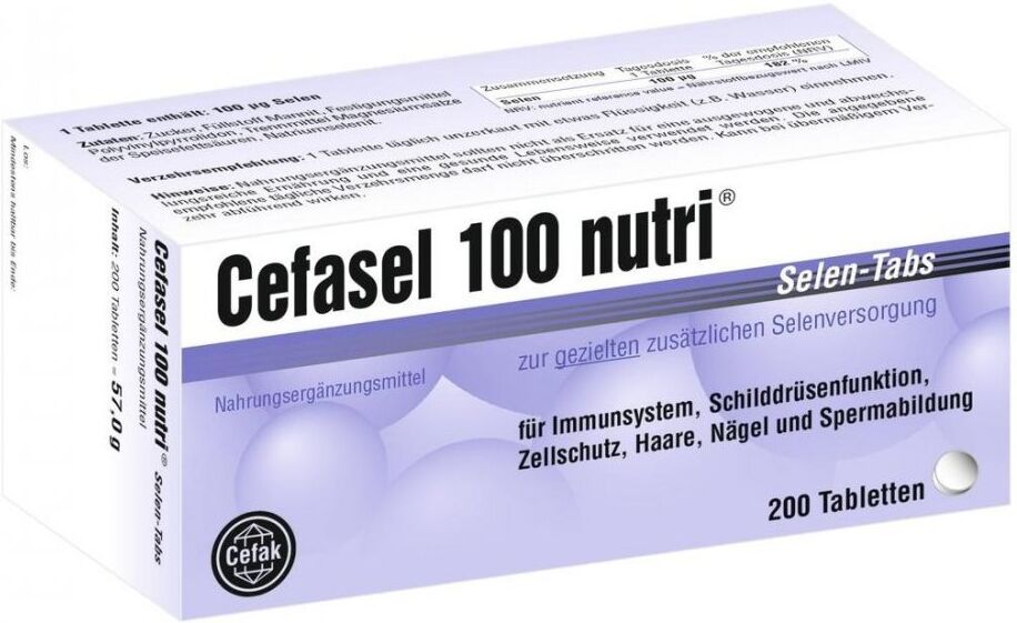 Cefasel 100 nutri Selen Tabs Tabletten