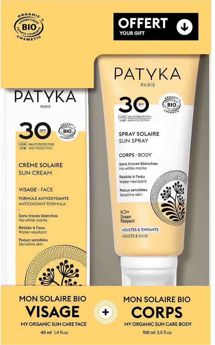 Patyka Cofre Solar Crema Facial SPF30 + Spray Corporal SPF30