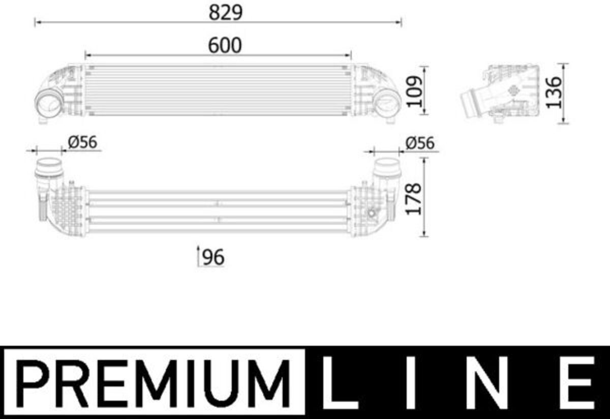 Radiateur basse température, intercooler MAHLE CI 615 000P