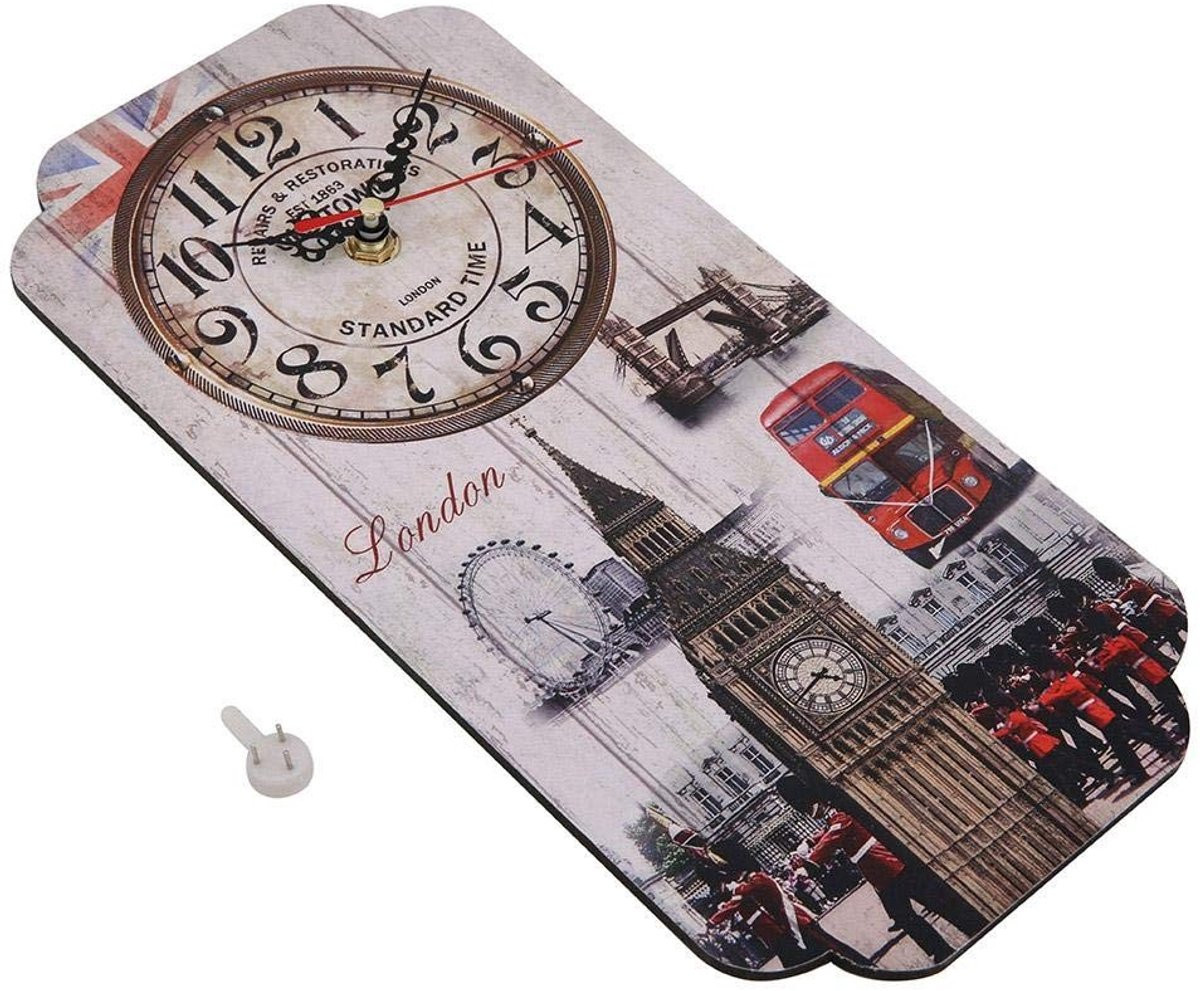 Allecto Premium Wandklok Vintage Europese Stijl Analoge Muurdecoratie