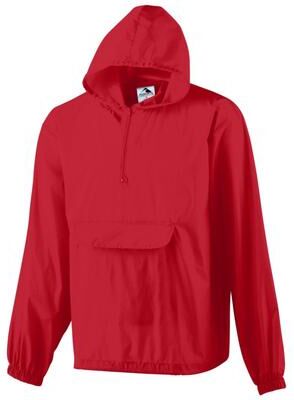 Augusta Sportswear 31300 Pullover Jacket In A Pocket in Red size XL   Nylon 3130