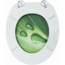vidaXL, WC Deckel, Zakaria (2 Stück Grüner Wassertropfen)