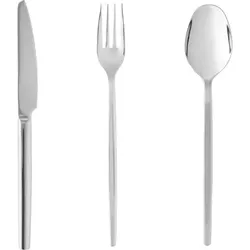 36 tlg. Besteckset ALEX SILVER, mit silber, matte PVD Beschichtung, Chromnickelstahl 18/10