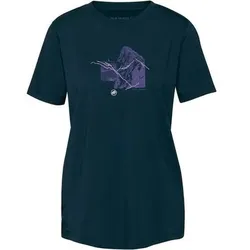 MAMMUT Damen Shirt Mountain T-Shirt 4208m, Größe S in Blau Blau