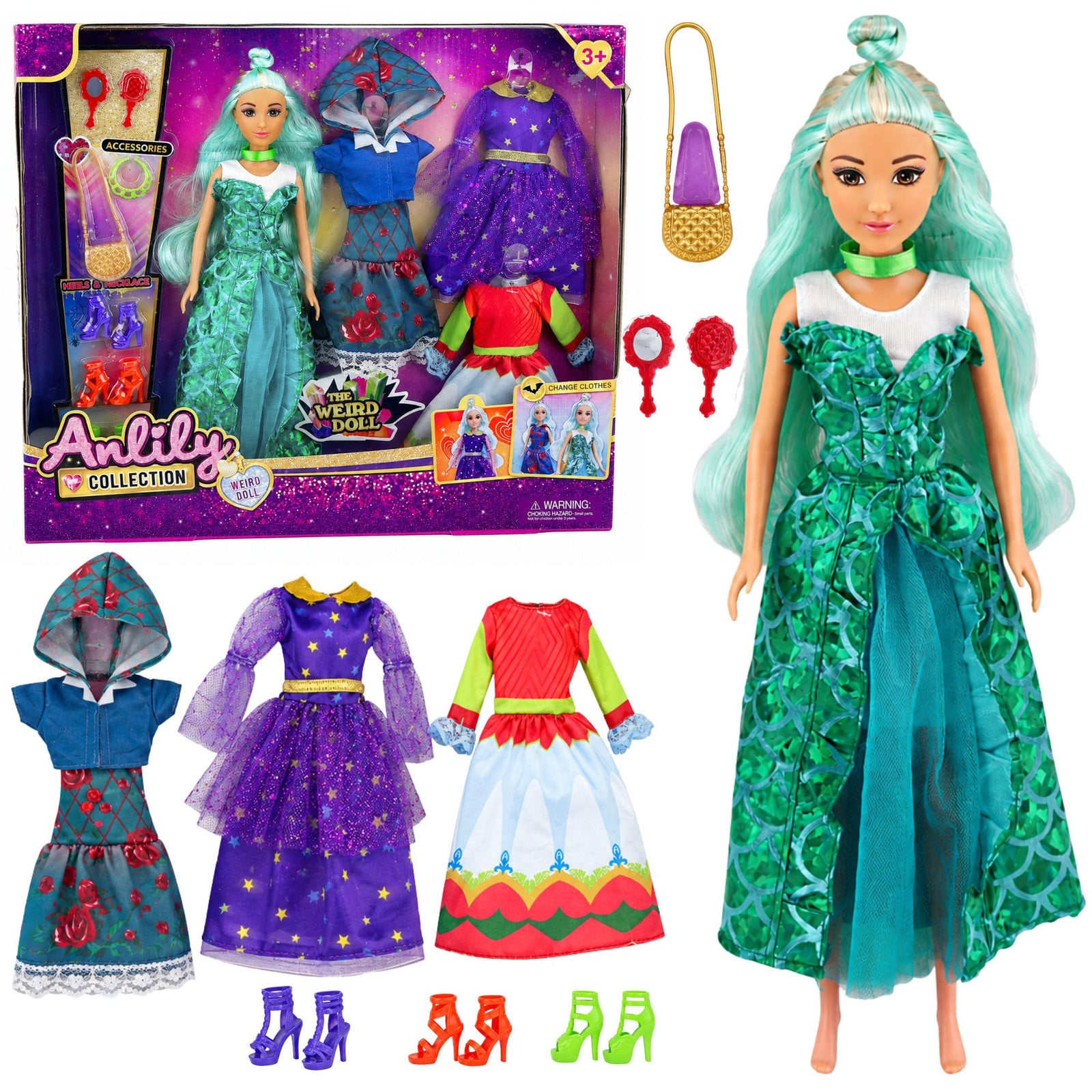 Anlily Rare Pop met Fantasiekostuums, Jurken, Accessoires en Schoenen van One Global Trade