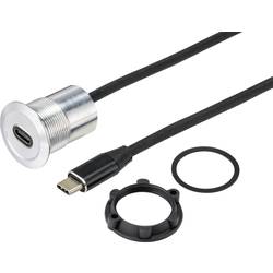 TRU COMPONENTS TC-9534344 USB-Einbaubuchse Buchse, Einbau USB-C® Buchse Paneldicke: 1-10 mm Inhalt: 1 St.