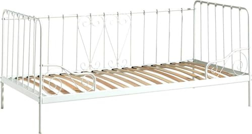 Vipack Bed Alice inclusief lattenbodem - Wit - Metaal - 90 x 200 cm
