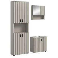 BADMÖBEL-SET Kaschmir 3-teilig 135 cm, Badkombination in modernem Design