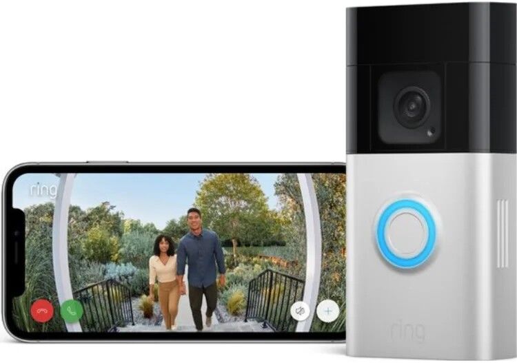 Ring Battery Video Doorbell Plus 1536p Nickel Matt