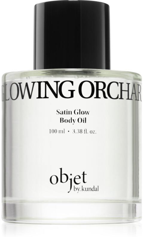 KUNDAL Objet Satin Glow Body Oil huile pour le corps traitante pour une hydratation intense avec parfums Glowing Orchard 100 ml