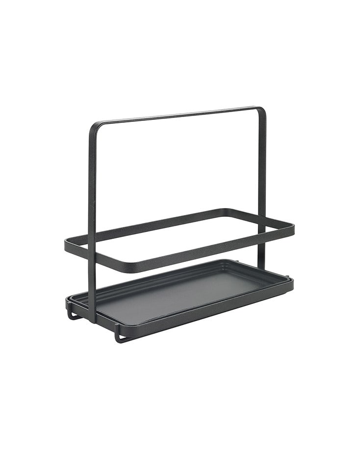 metaltex Gewürzregal ''Lava'' in Schwarz - (B)22 x (H)18 x (T)11 cm - onesize
