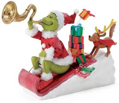 Enesco/Dept 56 Here Comes the Grinch Clothtique Red , Red