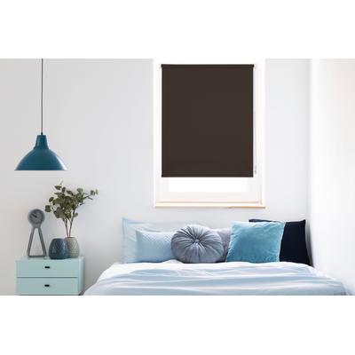 Seitenzugrollo MYDECO "Win" Gr. 2, braun (braun, weiß), B:120cm H:160cm, Polyester, Rollos, Seitenzugrollo, bis Breite 120cm