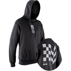 Leatt Core V26 Vintage, Kapuzenpullover Unisex - Schwarz/Hellgrau - XL