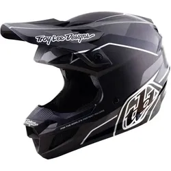 Troy Lee Designs SE5 Polycarbonate Stand, Motocrosshelm - Schwarz/Grau - M