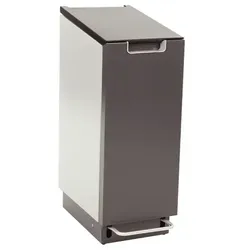 Connector Bin Kick feuersicheres Recyclingmodul Mülleimer aus hochwertigem Aluminium mit robustem, breiten Pedal