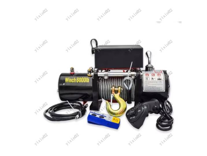 Treuil électrique multifonction 12V/24V/48V/60V/72V pour grue, palan, véhicule tout-terrain
