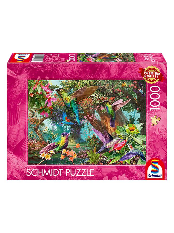 Schmidt Spiele 1000tlg. Puzzle "Farbenspiel der Kolibris" - ab 12 Jahren - onesize