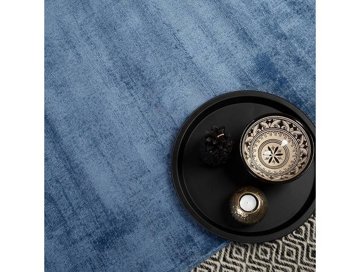 Kurzflorteppich My Maori Blau/Blau 140 x 200cm 100% Viskose