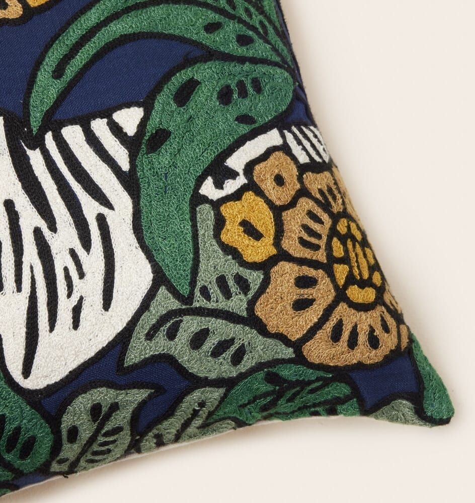Madura Housse de coussin en coton bleu 40x60 cm Bleu 40x60cm