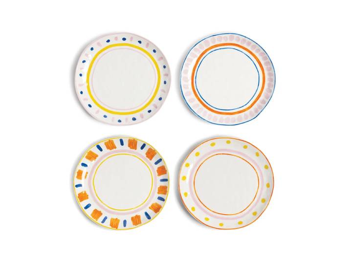 &klevering - Boavista Teller Ø 21,5 cm, multi (4er-Set)
