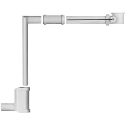 ESS Raumsparsiphon Slimwaste & drehbarer Siphon Komplettset , SW-SET SW-SET