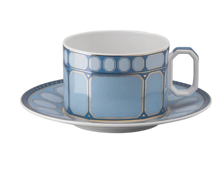 Swarovski Tasse Azure Teetasse 2tlg, Porzellan, Tassen
