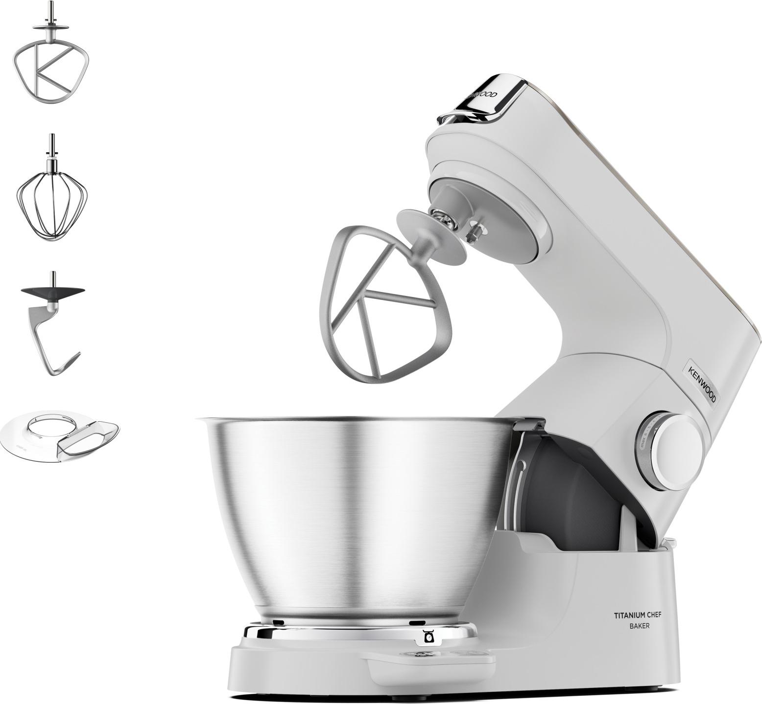 Kenwood Titanium Chef Baker, 5 l, Silber, Drehregler, Edelstahl, Metall, 1200 W