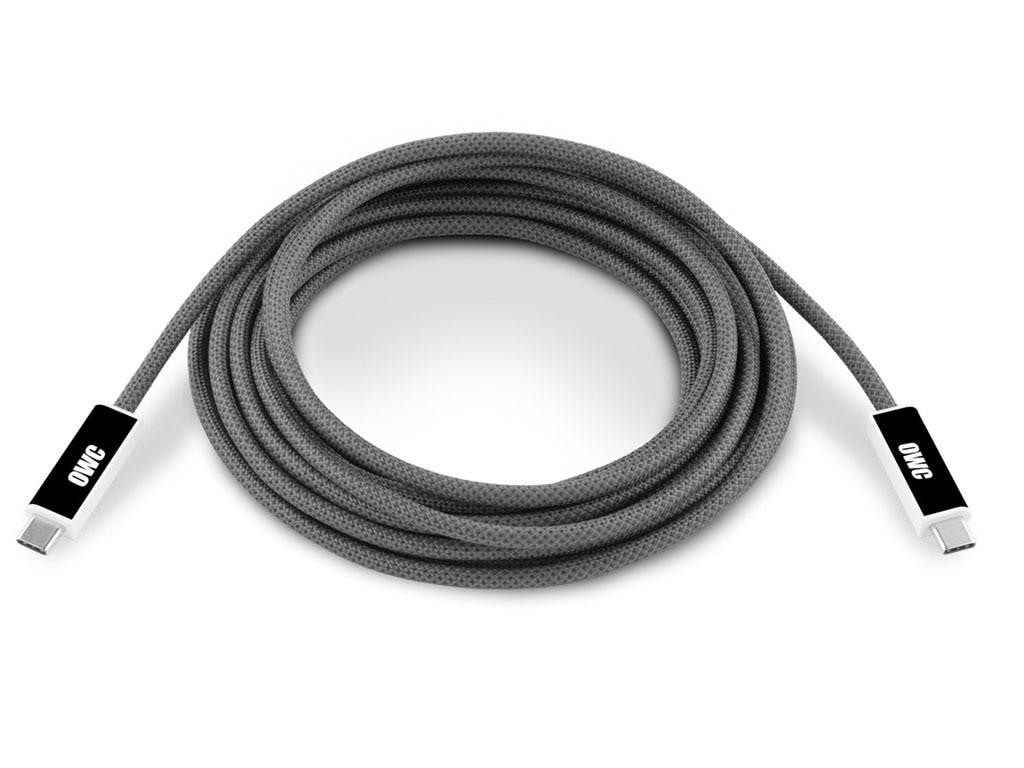 OWC Digital OWC Actives Optisches USB4 (USB-C) Kabel 4,5m Grau OWCCBLUS4A04.5M