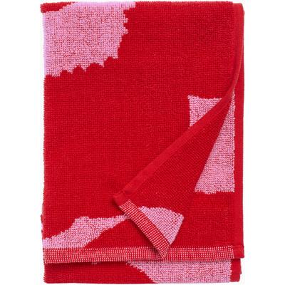 Gästehandtuch MARIMEKKO "UNIKKO", rosa,rot, B:30cm L:50cm, Frottee, Obermaterial: 100% Baumwolle, Handtücher, 100% Baumwolle, angenehm weich, 30 x 50 cm