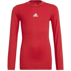Adidas, Jungen, Sportshirt, Techfit Longsleeve Kinder (128), Rot