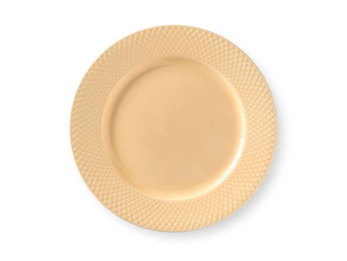 Lyngby Porcelæn Assiette Rhombe sand 27 cm