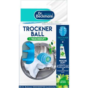 Dr.Beckmann Trocknerbälle aus Kunststoff, mit Duftkammer, inkl. Wäscheduft, Ø 7 cm, für weiche Wäsche, 1 Stück