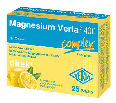Verla-Pharm Arzneimittel GmbH & Co. KG MAGNESIUM VERLA 400 Zitrone Direkt-Granulat 25 St 16917605